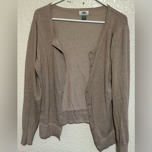 Old Navy Women's Beige Cardigan Sweater